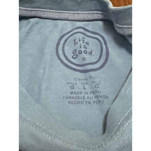 Life is Good The Big Fifty Men's Short Sleeve Blue T-shirt Large 50 Years Old - Picture 7 of 7